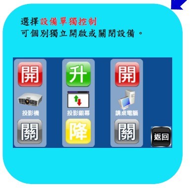 選設備單獨控制