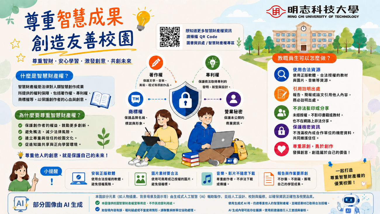 尊重智慧成果創造友善校園(另開新視窗/png檔)圖片